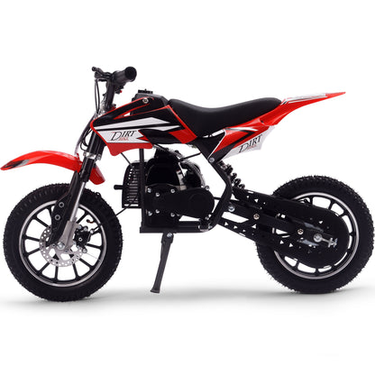 MotoTec Big Alien 50cc Dirt Bike Black – Kids Gas Off-Road Bike