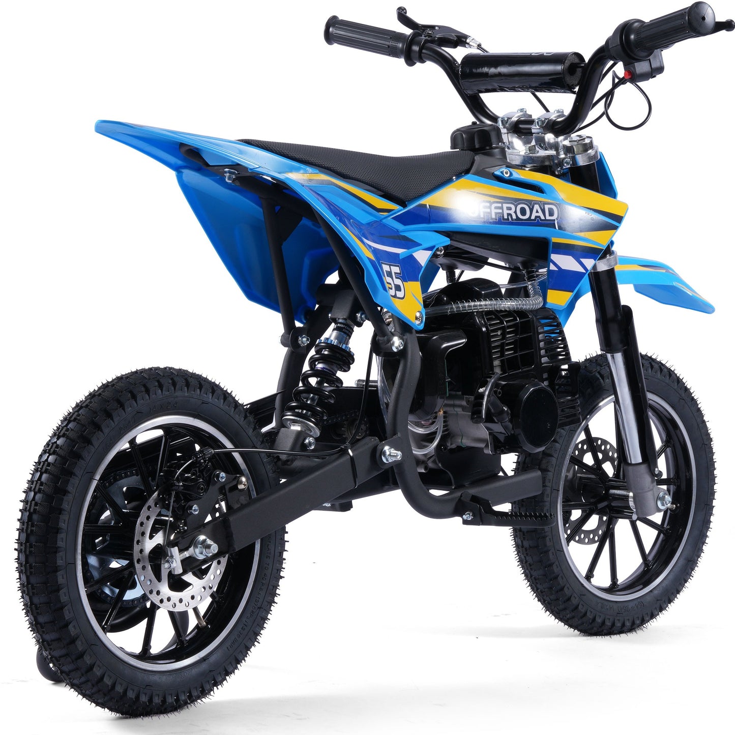 MotoTec Pioneer 49cc 2-Stroke Kids Gas Dirt Bike / Off Road Use Only