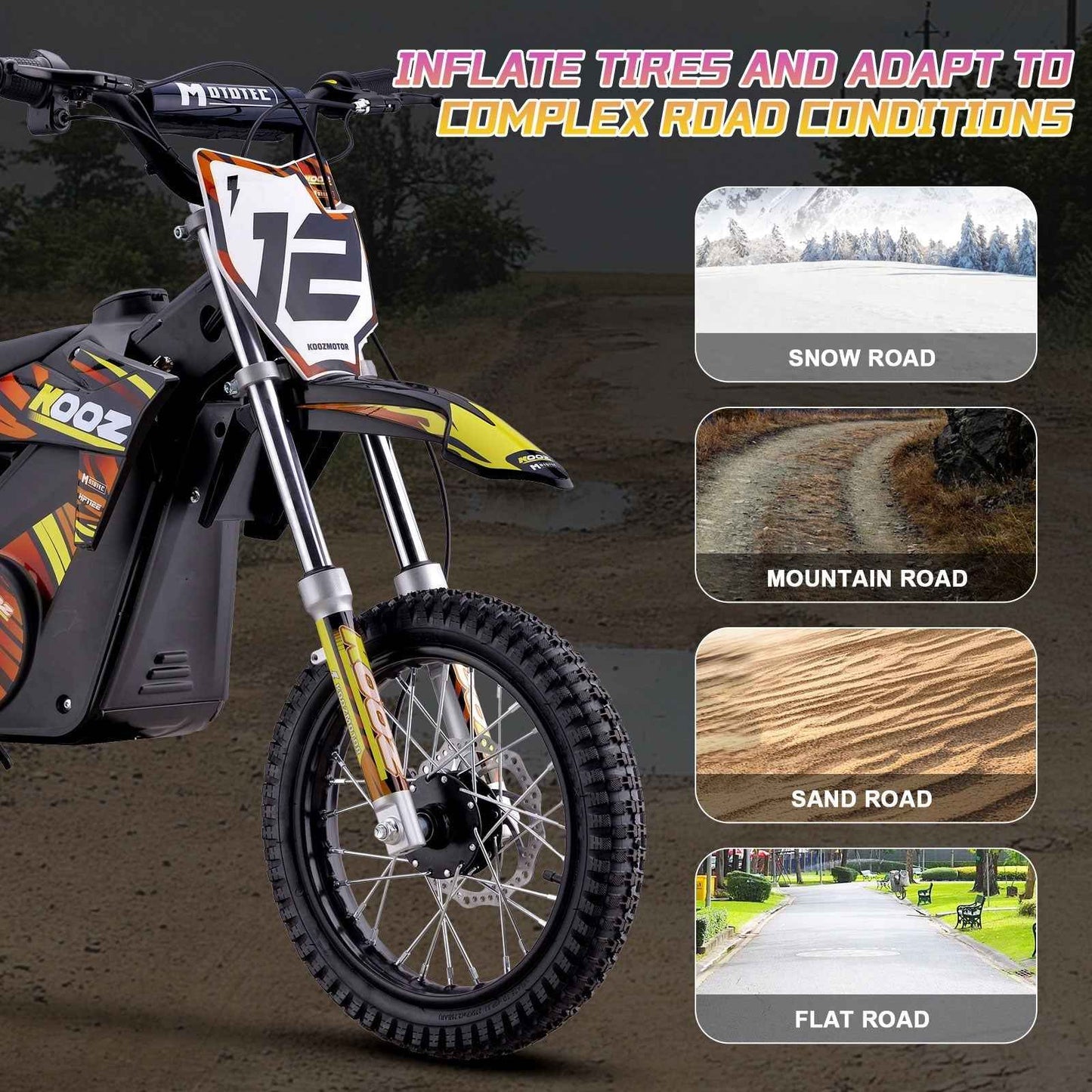 MotoTec 36v 1000w (HP112E) Electric Dirt Bike