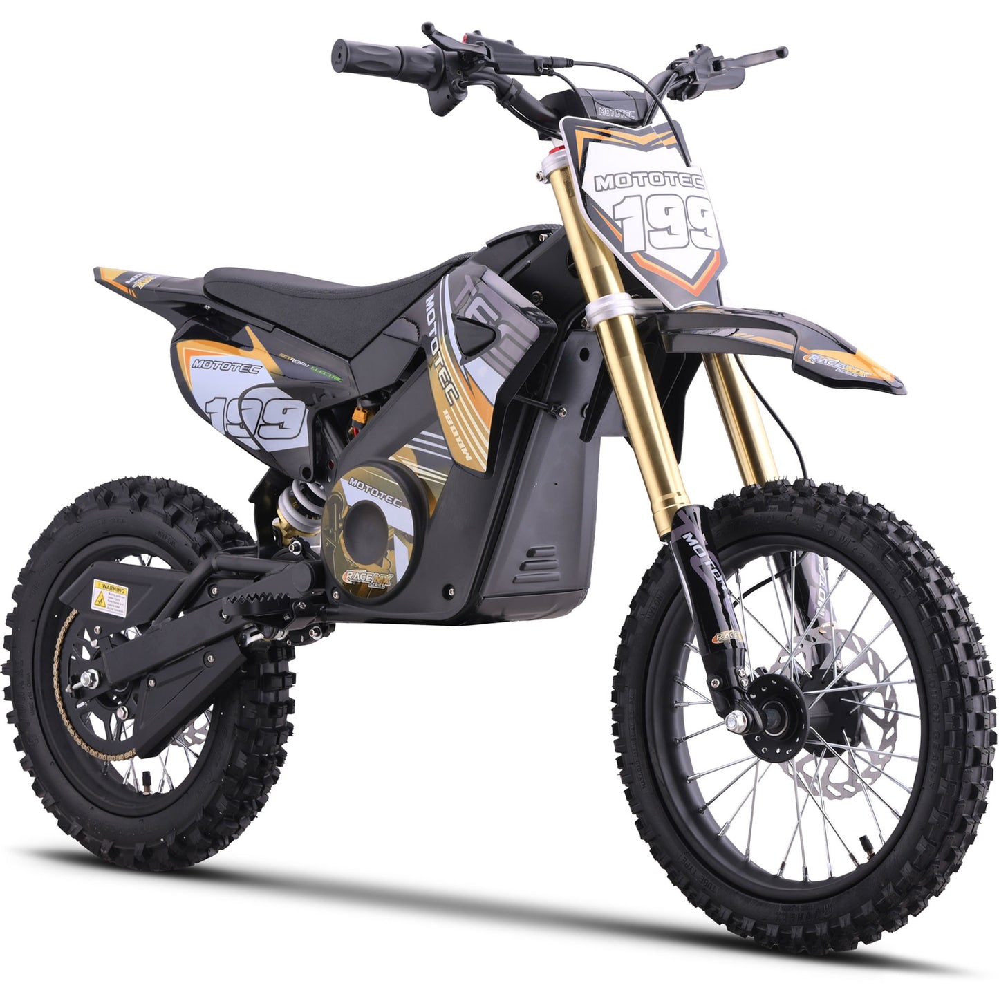 Mototec 48v Pro Electric Dirt Bike 1800w Lithium SteelAge-13+|Capacity:150 lbs|Speed-18 MPH|Rang-11 miles