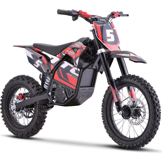MotoTec 60v Pro Electric Dirt Bike 2000w Lithium|Distance Per Charge: 10-18 miles |Top Speed: 35-40 MPH