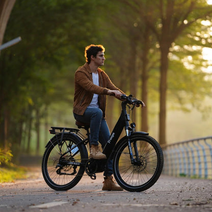 Freego City Flow A1 eBike | 500W Mid-Drive Motor, 48V 15Ah Battery, 28 MPH
