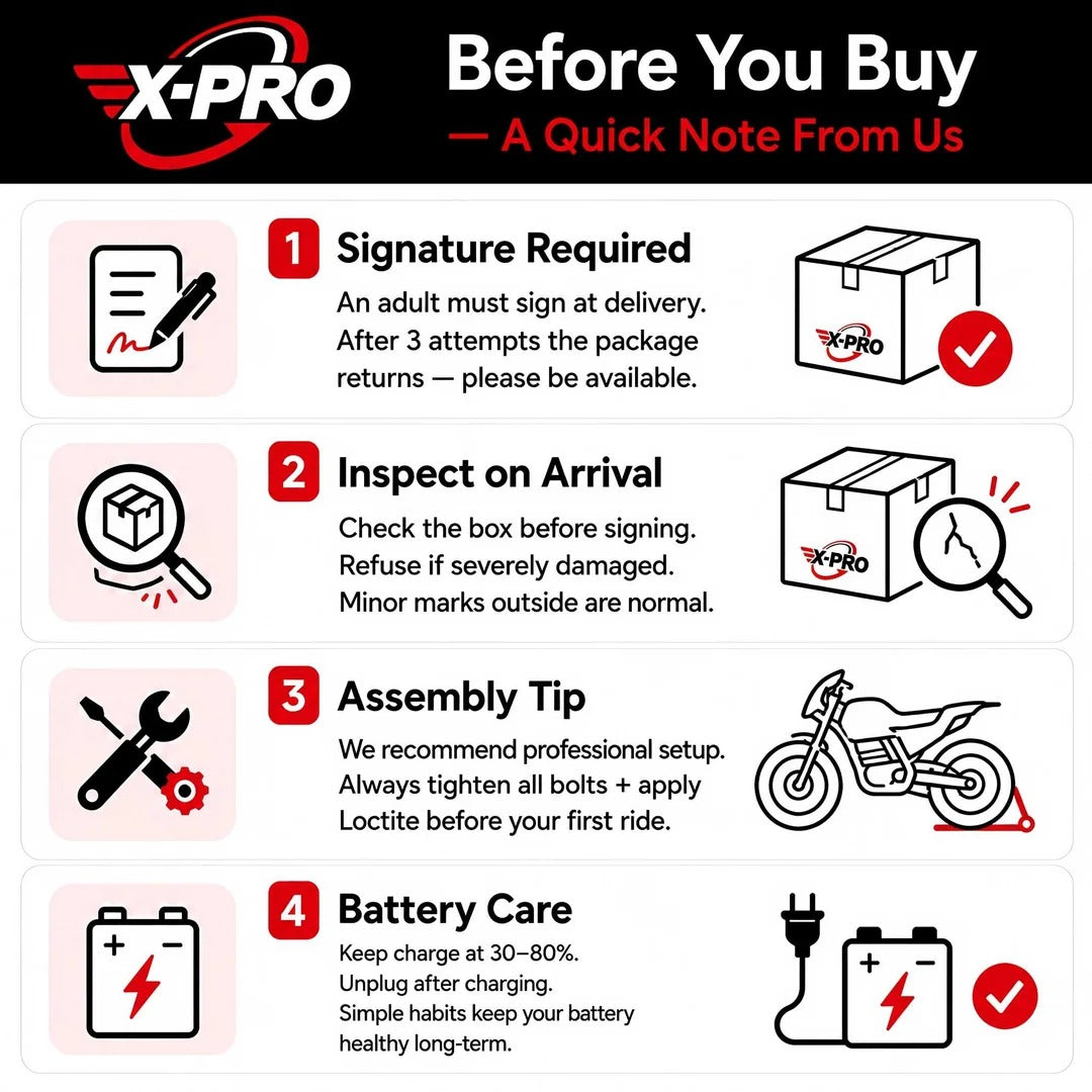 XPROUSA Drax Lite 1200W Electric Dirt Bike