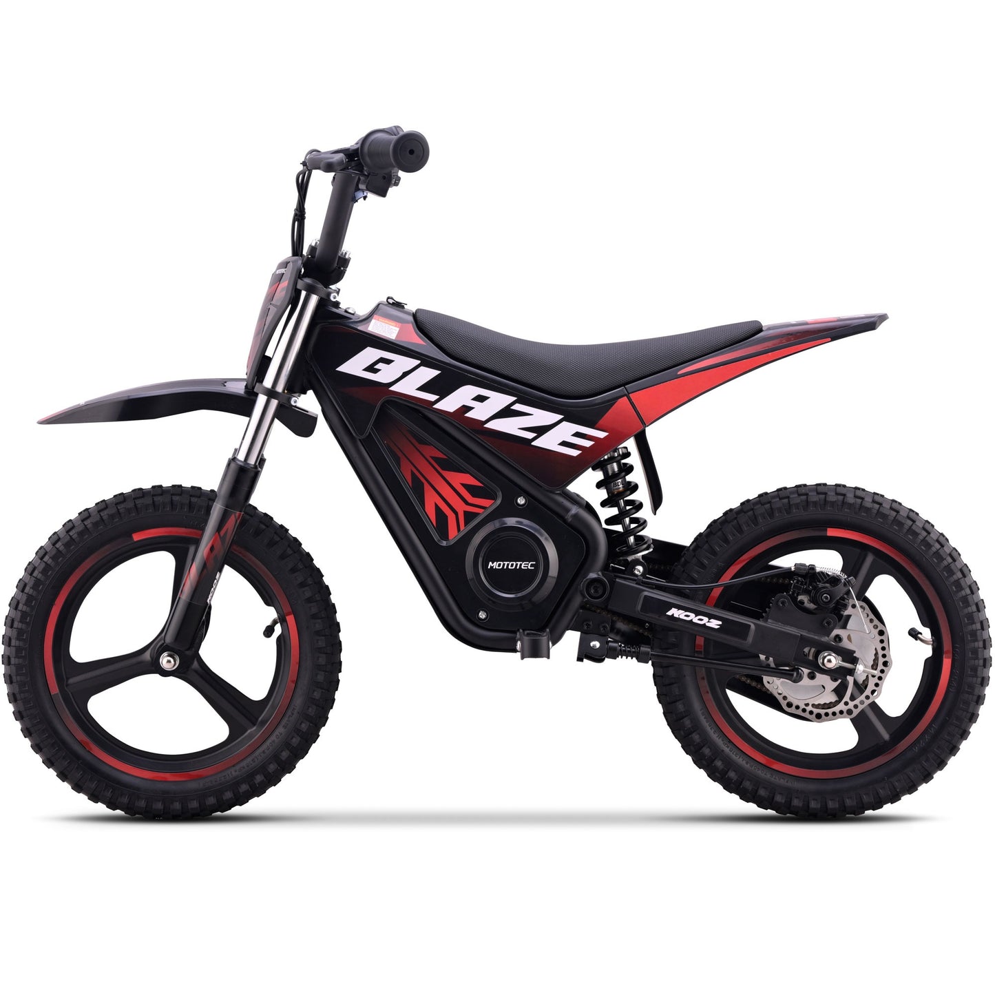 MotoTec 36V 350W Blaze Electric Dirt Bike for Kids & Teens – 15.5 MPH