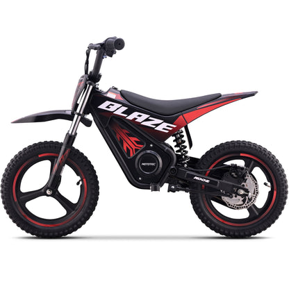 MotoTec 36V 350W Blaze Electric Dirt Bike for Kids & Teens – 15.5 MPH