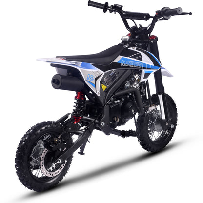 MotoTec Hooligan 72cc 4-Stroke Gas Dirt Bike Blue/Off Road Use Only