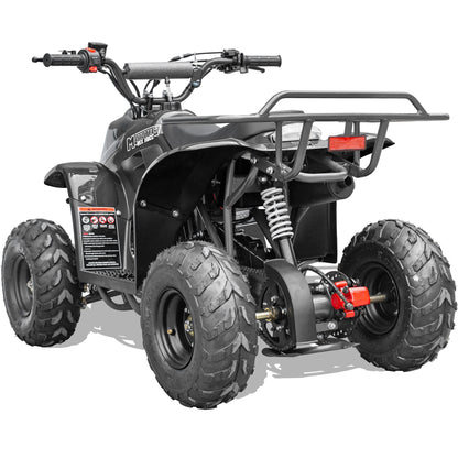 MotoTec Rex 110cc 4-Stroke Kids Gas ATV Black/Off Road Use Only