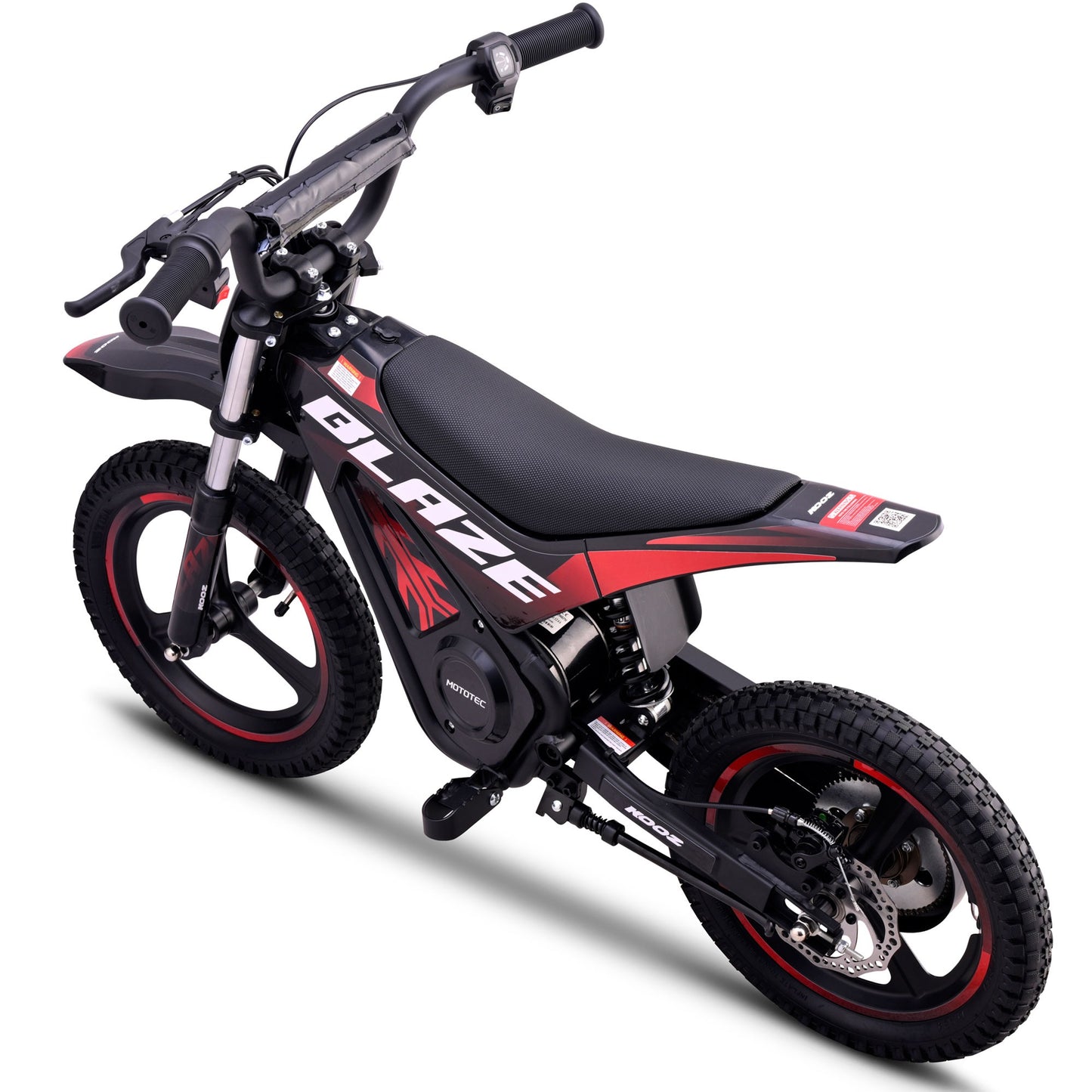MotoTec 36V 350W Blaze Electric Dirt Bike for Kids & Teens – 15.5 MPH