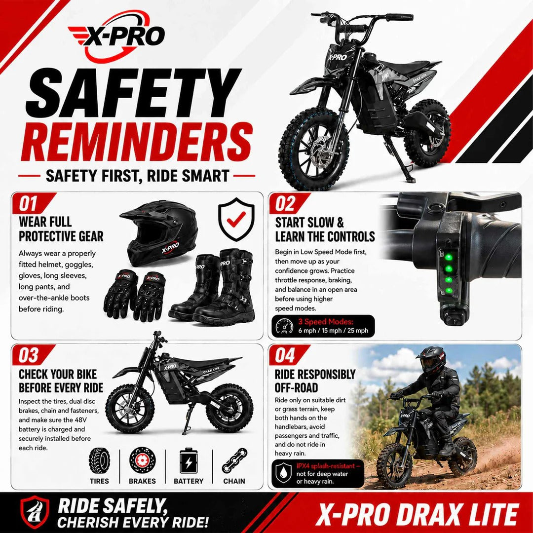 XPROUSA Drax Lite 1200W Electric Dirt Bike