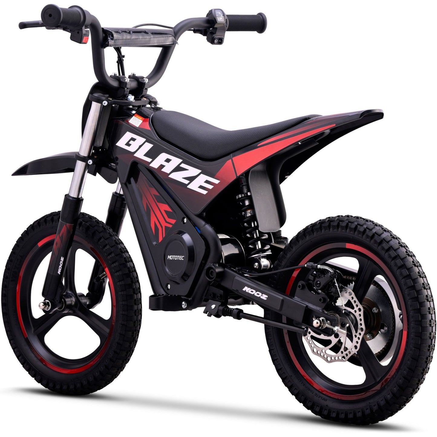 MotoTec 36V 350W Blaze Electric Dirt Bike for Kids & Teens – 15.5 MPH