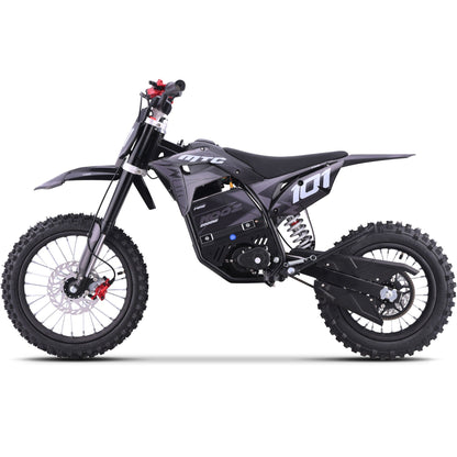 MotoTec 60v 2000w Pro Electric Dirt Bike Lithium Grey (HP115E)|Distance Per Charge: 10-18 miles|Top Speed: 40 MPH|Off-Road Use Only