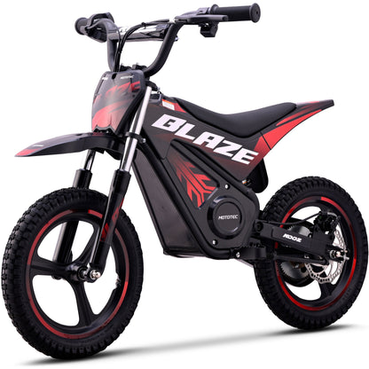 MotoTec 36V 350W Blaze Electric Dirt Bike for Kids & Teens – 15.5 MPH