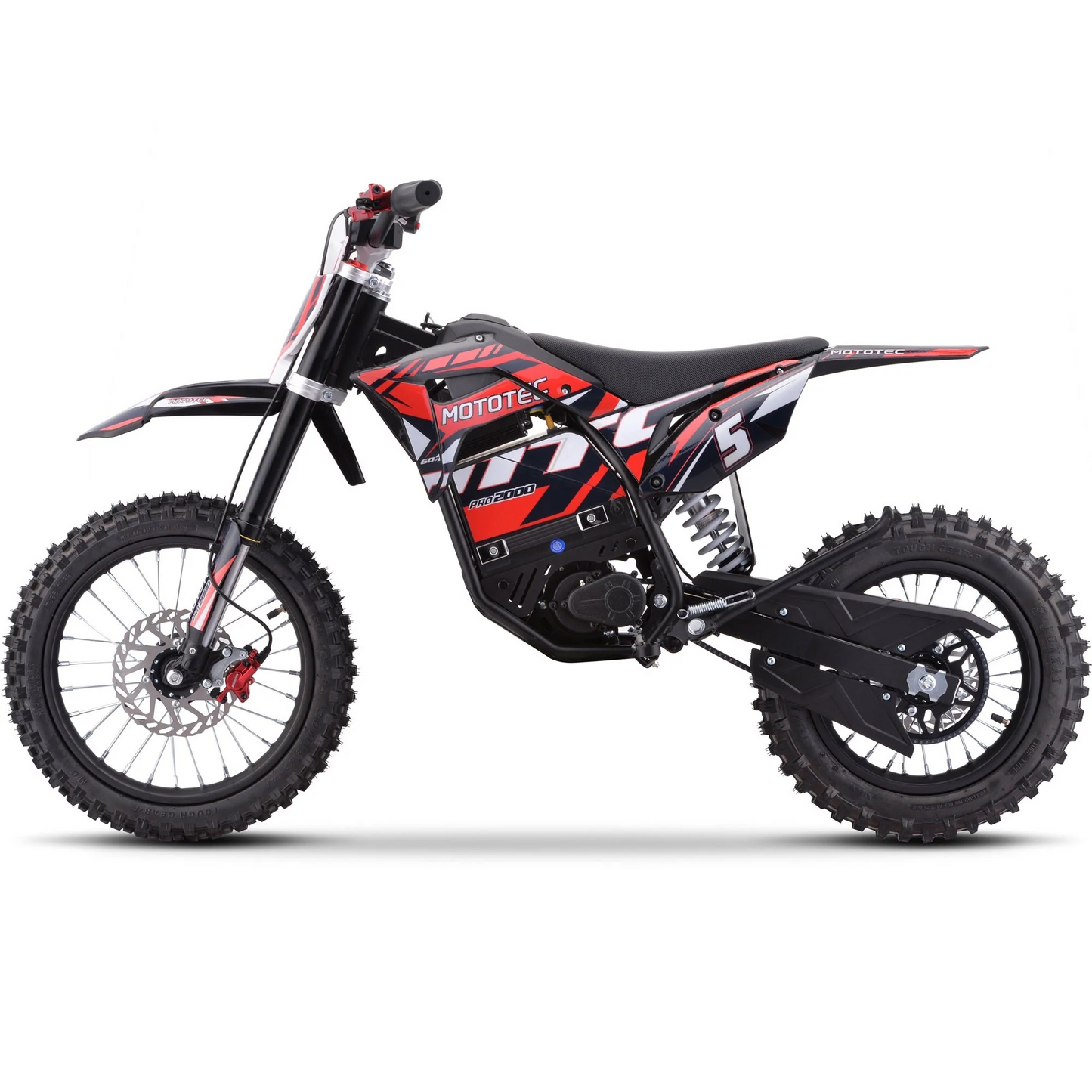 MotoTec 60V 2000W Pro Electric Dirt Bike | Off-Road Use Only