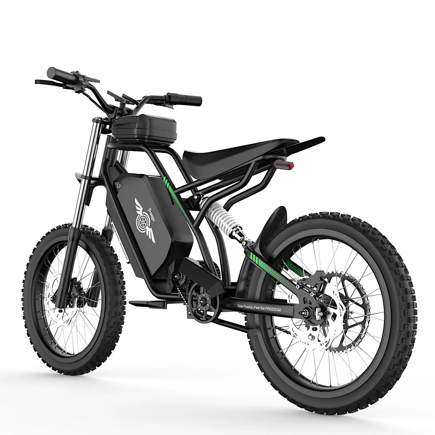 Freego Nova 3 Mid-Drive All-Terrain Dirt eBike,3000W,60V, 25Ah(1500Wh),20–50 miles,Off-Road: 40 Mph Renovomotors
