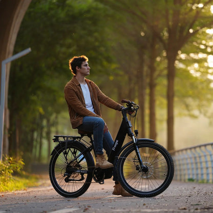 Freego City Flow A1 eBike | 500W Mid-Drive Motor, 48V 15Ah Battery, 28 MPH
