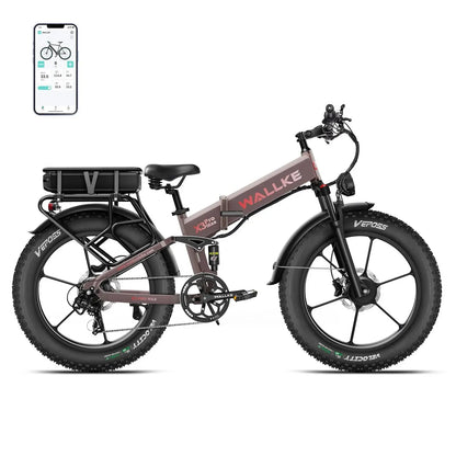 2025 Wallke X3 Pro Max | 2800W Folding Ebike|33 mph|Climbing:40+°|Tires:26" x 4" Renovomotors