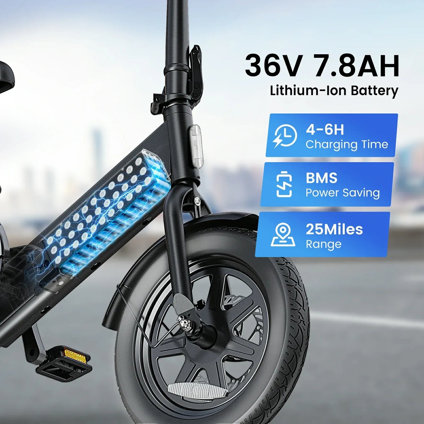 DYU C3 Folding Electric Bike | Compact Urban E-Bike