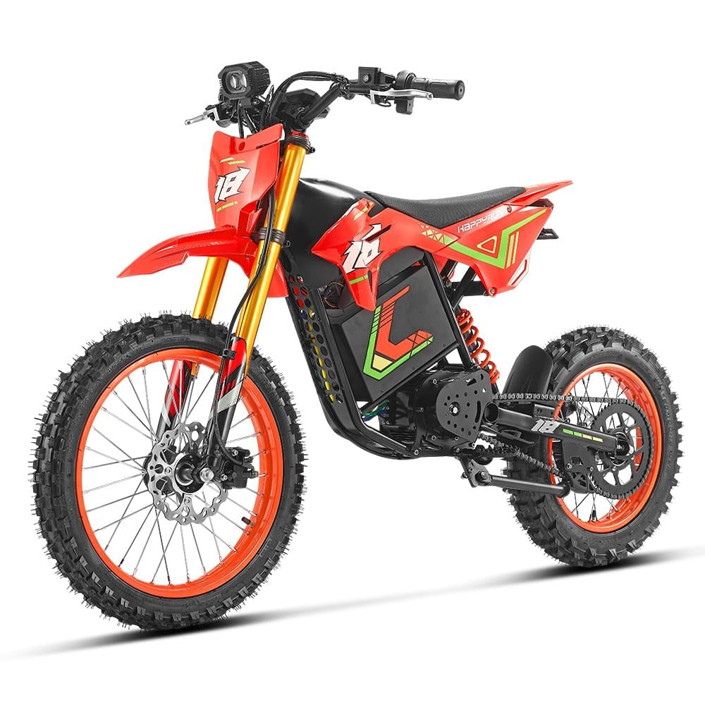 HappyRun F18 2.0 Electric Dirt Bike | 6000W Mid-Drive