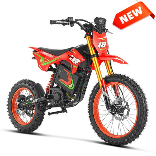 HappyRun F18 2.0 Electric Dirt Bike | 6000W Mid-Drive