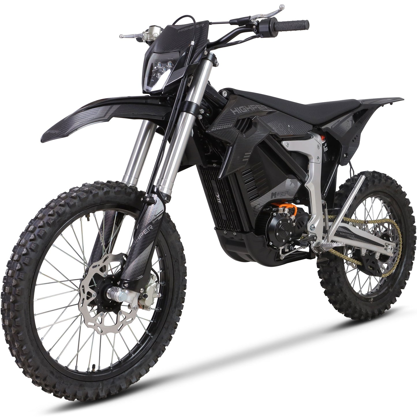 Mototec Venom 72v 12000w electric dirt bike Aluminum Black | Off Road Use Only