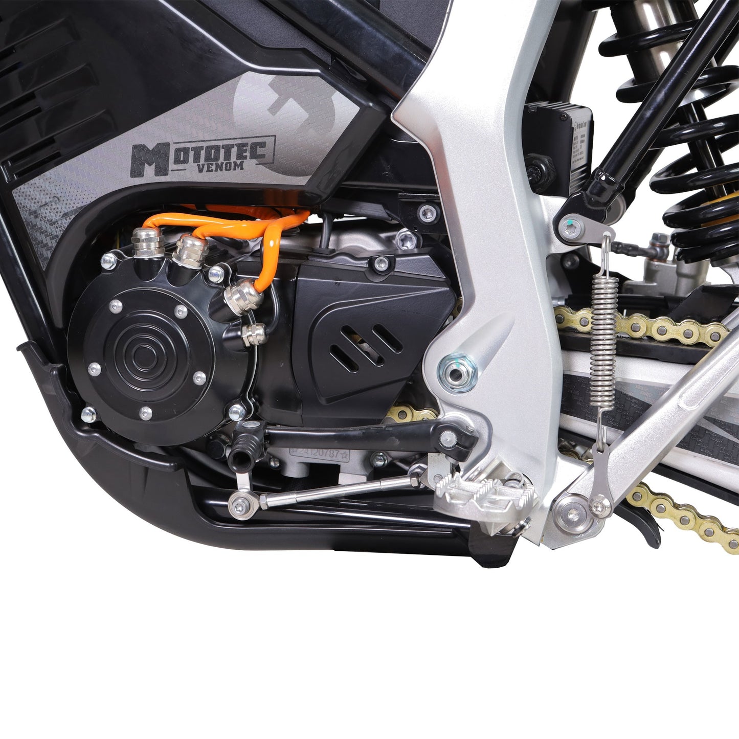 Mototec Venom 72v 12000w electric dirt bike Aluminum Black | Off Road Use Only