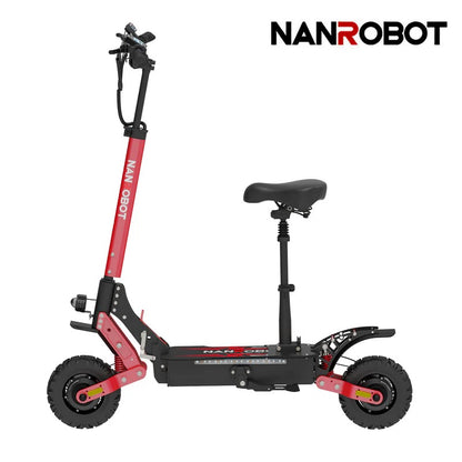 Nanrobot D4+ MAX Electric Scooter – Dual 1200W Motors, 40-Mile Range, 42 MPH Top Speed