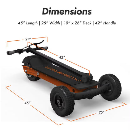 CycleBoard Rover Electric Scooter | 1800W 3-Wheel EV