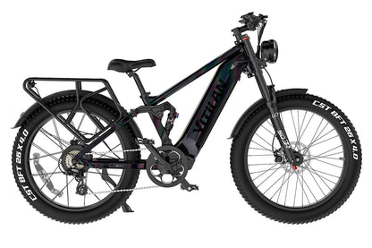 Vitilan T7 PRO Electric Bike | 1000W 52V Full Suspension E-Bike
