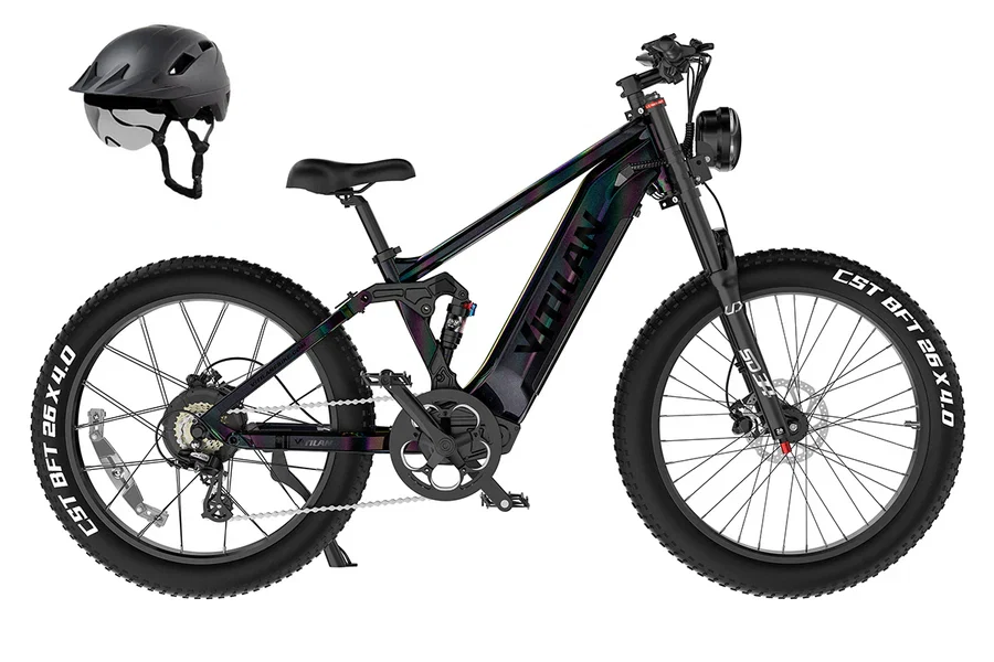 Vitilan T7 PRO Electric Bike | 1000W 52V Full Suspension E-Bike