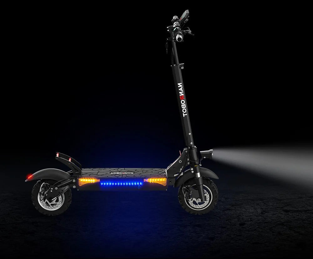 Nanrobot T1 800 W brushless motor | 48 V 10.4 Ah lithium battery | 21–25 miles | Top speed 25 mph