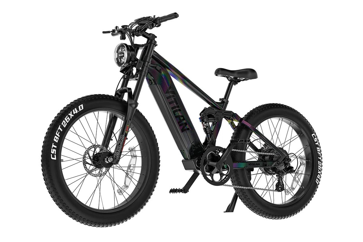 Vitilan T7 PRO Electric Bike | 1000W 52V Full Suspension E-Bike