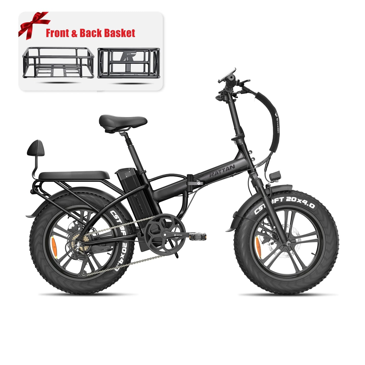 Rattan LM 750 Pro Electric Bike | 750W Motor, 48V 13Ah Battery, 55 Mile Range