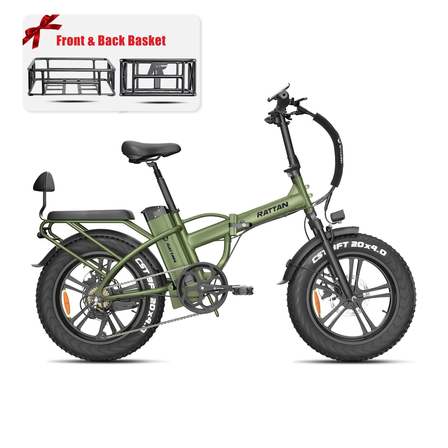 Rattan LM 750 Pro Electric Bike | 750W Motor, 48V 13Ah Battery, 55 Mile Range