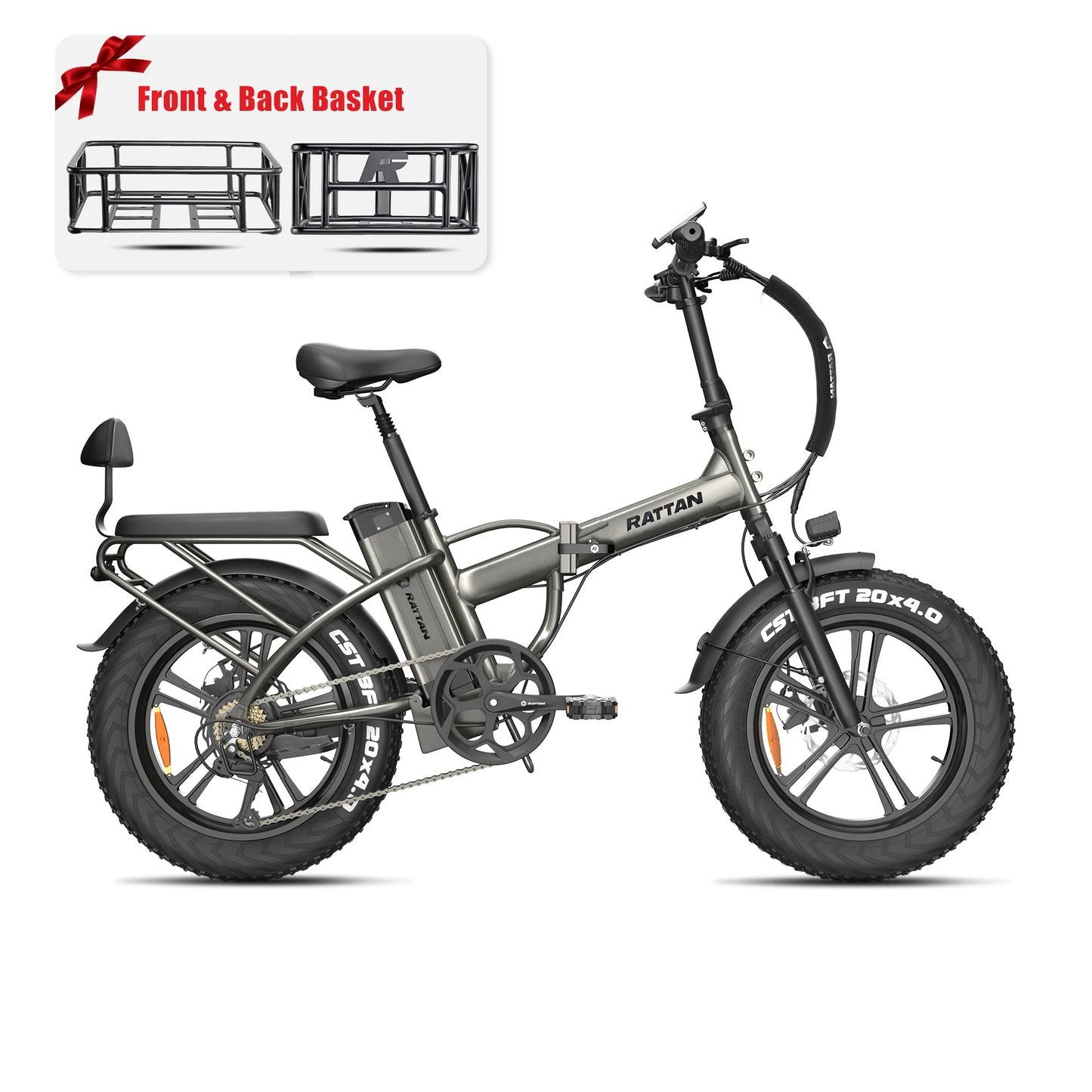 Rattan LM 750 Pro Electric Bike | 750W Motor, 48V 13Ah Battery, 55 Mile Range