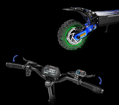 Nanrobot D4+ MAX Electric Scooter – Dual 1200W Motors, 40-Mile Range, 42 MPH Top Speed