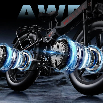 2025 Wallke X3 Pro Max | 2800W Folding Ebike|33 mph|Climbing:40+°|Tires:26" x 4" Renovomotors