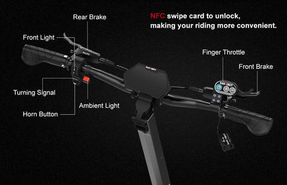 Nanrobot N6 72V Dual 3000W Electric Scooter – 50 MPH, 81 Mile Range, Dual Motors