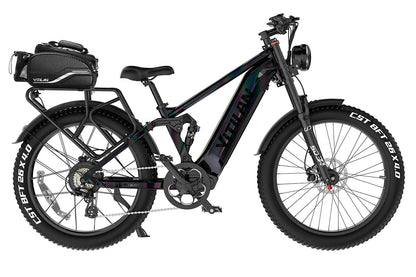 Vitilan T7 PRO Electric Bike | 1000W 52V Full Suspension E-Bike