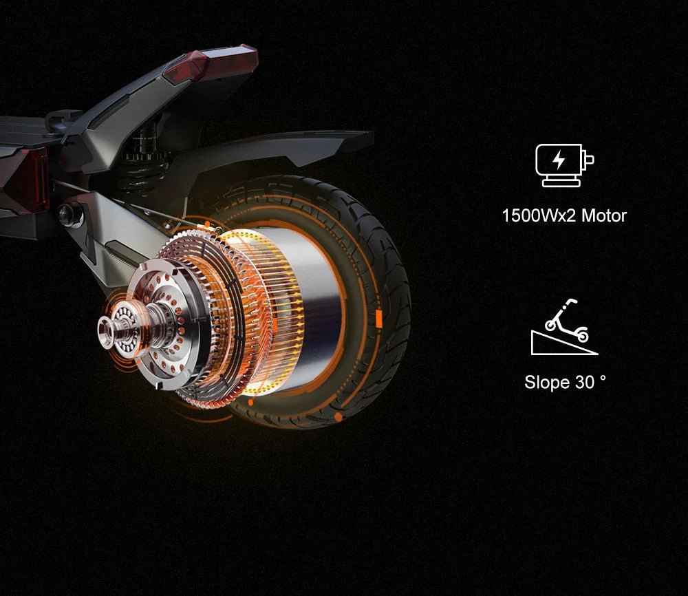 Nanrobot N6 72V Dual 3000W Electric Scooter – 50 MPH, 81 Mile Range, Dual Motors