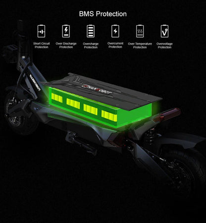 Nanrobot N6 72V Dual 3000W Electric Scooter – 50 MPH, 81 Mile Range, Dual Motors