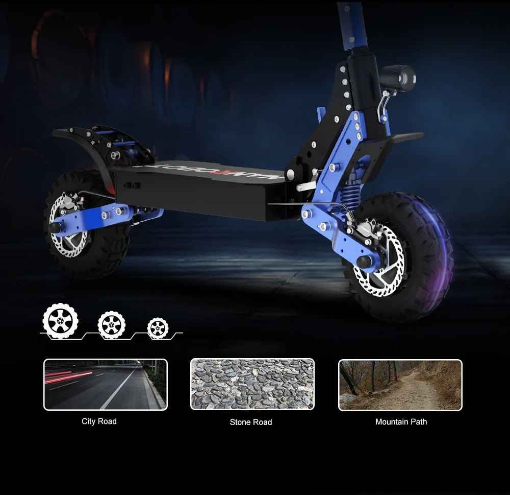 Nanrobot D4+3.0 |Dual motors, 1000 W × 2 (peak power)|52 V, 23.4 Ah lithium prismatic battery (EVE cells)|Up to 40 mph (≈ 64 km/h)|40 miles (on full charge)