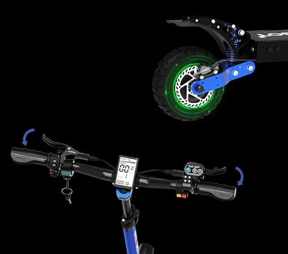 Nanrobot D4+3.0 |Dual motors, 1000 W × 2 (peak power)|52 V, 23.4 Ah lithium prismatic battery (EVE cells)|Up to 40 mph (≈ 64 km/h)|40 miles (on full charge)