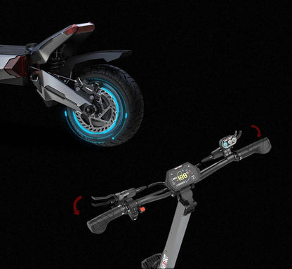 Nanrobot N6 72V Dual 3000W Electric Scooter – 50 MPH, 81 Mile Range, Dual Motors