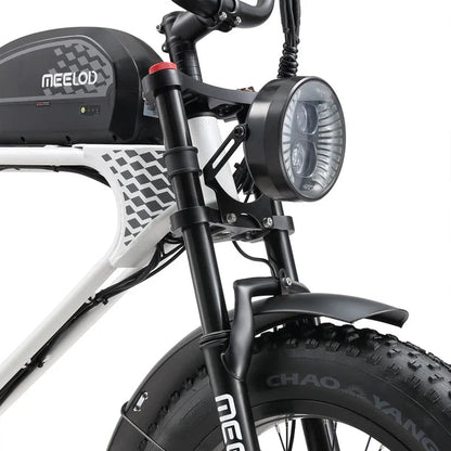 Powerful retro moped style ebike MEELOD DK300 PLUS | 1200W Motor, 50-100 Miles Range Meelod