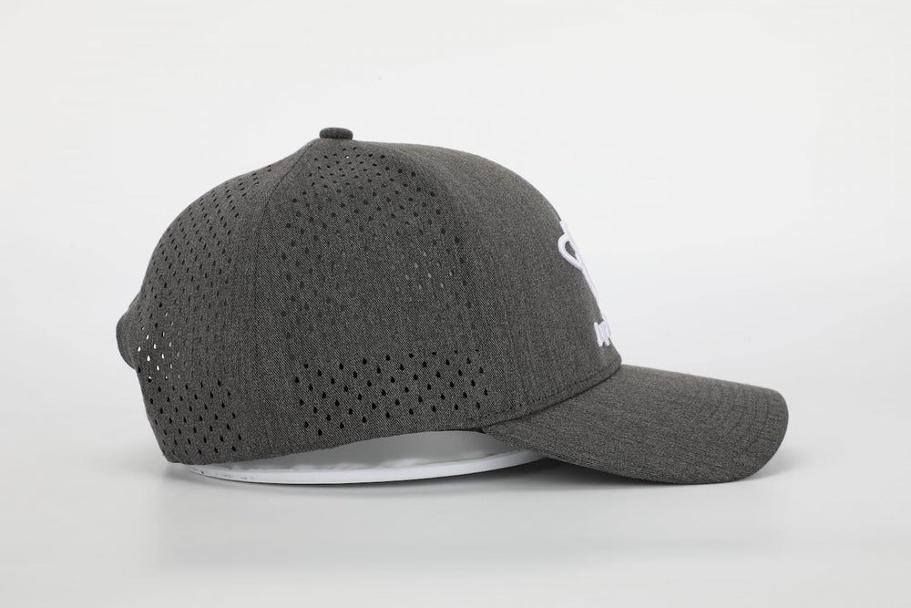 Jupiter Peak 3 D Logo Mesh Performance Cap Heather Gray
