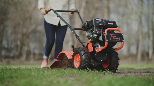 SuperHandy Rear Tine Tiller Pro GUO116 | 7HP 209cc Gas Tiller | 16" Width 12" Depth