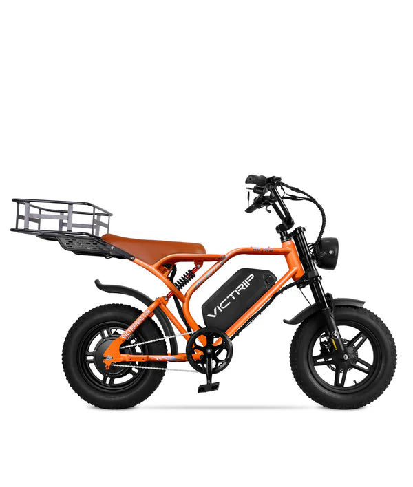 VICTRIP®R6  Pro- 1500W Full Suspension Moped Style EBike