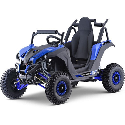 MotoTec Raider UTV for kids 48v 1200w Full Suspension Green MotoTec