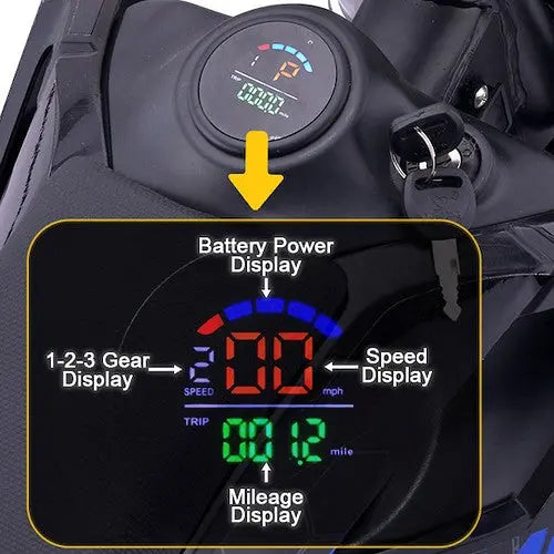 MotoTec Pro 72V/30Ah 5000W Off-Road Electric Dirt Bike Mototec