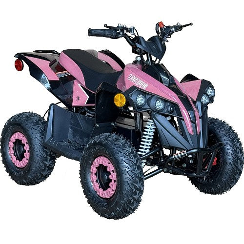 MotoTec E-Bully 36V 1000W Electric ATV White | Kids Off-Road Quad Bike